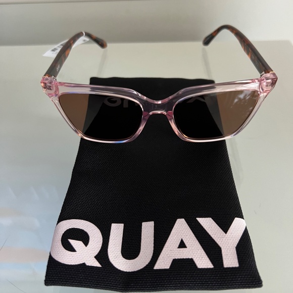 QUAY CEO CAT EYE Tortoise Square Sunglasses - Picture 5 of 8